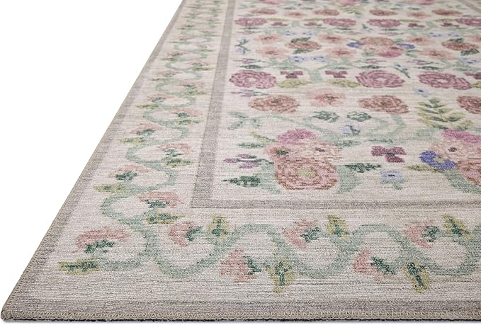 Loloi Rifle Paper Co. Rosa Collection RSA-01 Ivory 2'-3" x 3'-9" Accent Rug