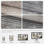Joydeco 8x10 Area Rugs for Living Room, Washable Modern Abstract Non Slip Soft Rug, Low Pile Carpet for Bedroom, Dining Room, Home Office, Pet & Child Friendly, Beige & White & Dark Gray