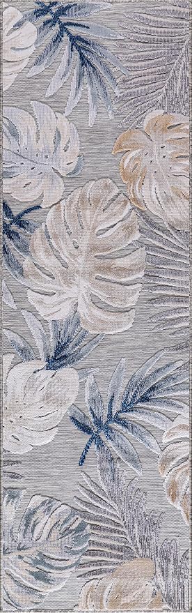 CAMILSON Runner Outdoor Rugs Oriental Retro Traditional Floral Medallion Area Rug 2x7 Non-Shedding Stain Resistant Indoor Carpet for Bathroom Hallway Kitchen Office (2 x 7 / Blue)