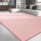 Large Area Rugs for Living Room Bedroom, 7x10 Feet Pink Rug, Minimalist Modern Shag Rug, Soft Thick Comfy Memory Foam Indoor Carpet, Non-Slip Washable Rug for Boys Girls Dorm Nursery Room Home Decor