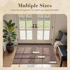 MontVoo Door Mat Indoor Entrance Doormat, Absorbent Durable Rubber Non Slip Front Door Mat for Inside Entry Entryway Dirt Trapper Welcome Mat, Red 24''x36''