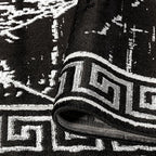 GLORY RUGS Area Rugs Marble 2x3 Black Gray Carpet Modern Abstract Rug Living Room Dining Bedroom Rug