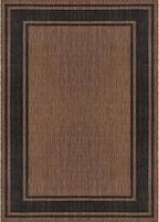 Beverly Rug Outdoor Rug 8x10 Modern Bordered Area Rugs for Indoor and Outdoor Patio Deck Porch Garden Waterproof Weather Sun Resistant Washable Outside Carpet (8 x 10 Gold)