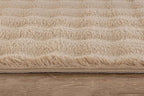 CAMILSON Modern Beige Non Slip Door Mat Rug 2x3 Ultra Soft High Pile Entryway Rugs Non Skid Rubber Backing Durable & Easy to Clean Carpet for Kitchen Bathroom Indoor Use (2 x 3 Beige)