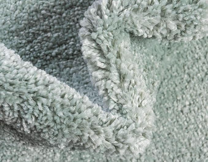 Unique Loom Solo Collection Area Rug - Calabasas (2' 2" x 3' 1" Rectangle, Light Blue)