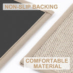 LEKEEPGO Door Mat 17"x29", Non Slip Door Mat Indoor Entrance, Rubber Backing Indoor Door mat Washable Absorbent Low-Profile Doormat Front Entryway Entry Resist Dirt Inside Door Mats, Khaki