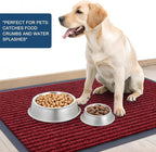 OLANLY Front Door Mat Indoor Outdoor Entrance, Waterproof Heavy Duty Doormat, Fade Resistant, Low Profile, Easy Clean Patio Porch Welcome Floor Mats for Entry, 33x21, Wine Red