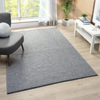 LUXE WEAVERS Modern Farmhouse Gray 5x7 Washable Area Rug, Anti-Slip Diamond Pattern Carpet