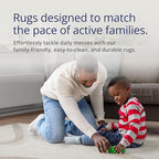 Abani Nomad Cream & Beige Area Rug 8' x 10' for Living Room, Bedroom - Chic Abstract Pattern - Durable & Easy to Clean