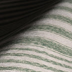 Dash & Albert Xaren Green Machine Washable Rug, 4 X 6 Feet, Green/Grey Stripe Pattern