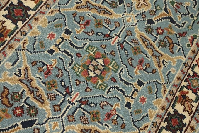 Transitional Collection 5' 0'' X 2' 10'' Rug Rug, All-Over 100% Wool Carpet for Home Décor, Foyer and Hallway