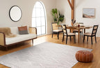 SAFAVIEH Area Rug 10x13 - Tulum Collection - Large - Ivory & Light Grey, Moroccan Boho Tribal Design, Non-Shedding & Easy to Clean, Ideal for Living Room, Bedroom, Dining Space (TUL272G)