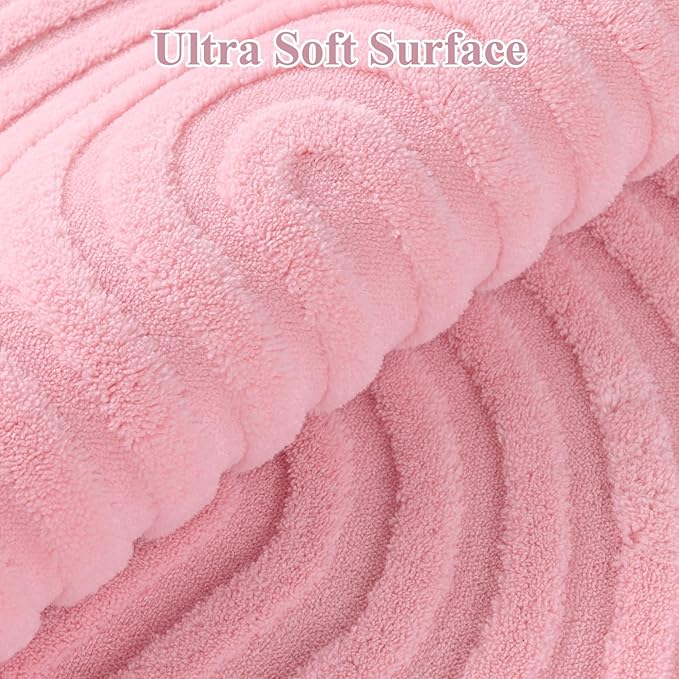 Pauwer 6x9 Washable Area Rugs for Living Room Modern Pink Solid Color Soft Fluffy Rugs for Bedroom Non Slip Boho Accent Indoor Mat Floor Carpet Cover for Kids Room Dining Room Kitchen Office, Pink
