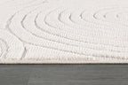 Beverly Rug Micro Loop Area Rug Light Gray 5x7 Geometric Modern Luxury Circular Durable Soft Indoor Rugs for Living Dining Room Office Stain Resistant Non Shedding Casual Indoor Carpet 5 x 7