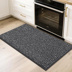 BEQHAUSE 2x3 Entryway Rug Indoor Door Mat Non-Slip Washable, Hallway Rugs Absorbent & Stain Resistant Hall Carpet Runner Rugs for Entryway, Front Door Floor Mats Laundry Room Rugs for Entry, Charcoal