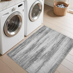 PADOOR Modern Abstract Entryway Rug - 2x3 Washable Rugs Non-Slip Door Mat, Ultra Soft Low Pile Floor Rugs Doormat for Entrance Front Door Indoor Black