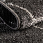 Unique Loom Trellis Frieze Collection Area Rug - Geometric (2' x 10' Runner, Dark Gray/ Ivory)