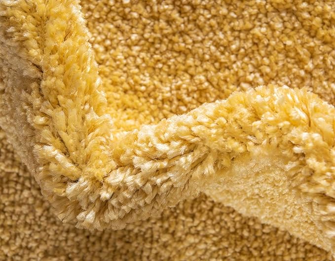 Unique Loom Solo Collection Area Rug - Calabasas (3' 3" x 5' 3" Rectangle, Yellow)