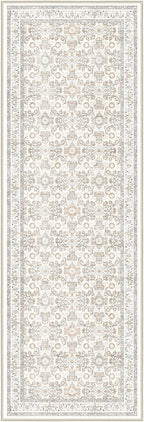 WITSHOCK 3x8 Long Runner Rug for Hallway,Washable Rug Distressed Boho for Bedroom Kitchen Entryway Indoor Entrance,Non Slip Runner Rugs with Rubber Backing（Camel/Beige,3x8）