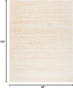 SAFAVIEH Area Rug 8x10 - Adirondack Collection - Large - Champagne & Cream, Modern Ombre Design, Non Shedding & Easy to Clean, Ideal for Living Room, Bedroom, Office, Dining Space (ADR113W)