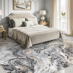 6x9 Area Rugs for Living Room, Modern Abstract Rug for Bedroom, Contemporary Machine Washable Rug, Large Stain Resistant Carpet for Dining Room Playroom Home Office, Pet & Kids Friendly