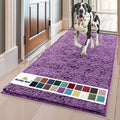 Muddy Mat® | Super Absorbent Door Mat Indoor, Microfiber Quick Dry Chenille Entryway Rug, Non-Slip Front Door Mat, Indoor Mats for Entryway, Machine Washable Pet Rug, Purple 36"x60"