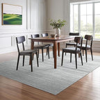 Valenrug Washable Rugs 8x10 - Non Slip 8x10 Area Rugs for Living Room, Stain Resistant Area Rugs for Bedroom, Foldable Machine Washable Area Rug(8'x10', Grey)