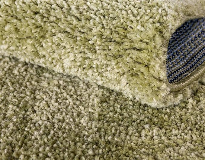 Unique Loom Solo Collection Area Rug - Calabasas (7' 10" x 10' Rectangle, Light Green)
