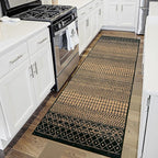 Moroccan Kitchen Runner Rug, 2x6 Ultra Soft Rugs Runners for Hallways Non Slip, Washable Bathroom Runner Rugs Vintage Rug for Kitchen Entryway Laundry Bedroom