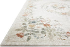 Loloi Rifle Paper Co. Laurel Collection LAU-01 Cream 5'-3" x 7'-8" Area Rug
