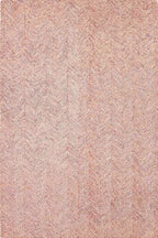 Modern Herringbone Chevron Collection Handcrafted Wool Area Rug - Durable, Zigzag Pattern, for High Traffic, Contemporary Design for Living Room, Bedroom, Dining Room Decor (Blush Pink, 5' x 8')