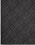 LUMI Indoor Door Mat, Absorbent Non-Slip Thin Doormat, Washable Door Mats, Woven Pattern Inside Floor Mat, Ideal for Entryway, Front Door, Home Decor, 48"x72", Woven Grey