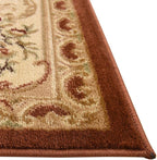Rugs.com Chateau Collection Rug – 10 Ft Square Brick Red Medium Rug Perfect for Living Rooms, Kitchens, Entryways
