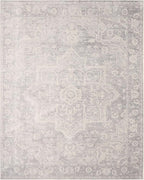 Nourison Home Astra Machine Washable Grey 7'10" x 10' Area Rug - Easy Clean, Non Shedding, Bed Room, Living Room, Dining Room, Kitchen (8' x 10')