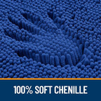 OLANLY Bathroom Rugs 70x46, Extra Soft Absorbent Chenille Bath Rugs, Rubber Backing Quick Dry, Machine Washable Bath Mats for Bathroom Floor, Tub and Shower, Home Decor Accessories, Royal Blue