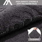COSY HOMEER Door Mat 32”x48”,Absorbent Dirt Trapper Entryway Rugs,Non-Slip Welcome Mat,Washable Entry Rugs,Low Pile Doormat for Front Back Door,Wet Shoes & Paws,Dark Grey