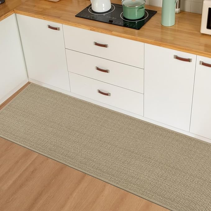 Artoid Mode Washable Non-Slip Rubber Backing Kitchen Rugs Doormat, Absorbent Kitchen Floor Mats in Front of Sink Kitchen Mats for Floor Home Decor 24x72 Inch