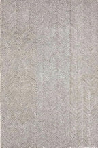 Modern Herringbone Chevron Collection Handcrafted Wool Area Rug - Durable, Zigzag Pattern, for High Traffic, Contemporary Design for Living Room, Bedroom, Dining Room Decor (Dark Olive, 6' x 9')