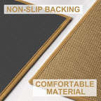 LEKEEPGO Door Mat 36"x59", Non Slip Door Mat Indoor Entrance, Rubber Backing Front Indoor Doormat Washable Absorbent Low-Profile Entryway Entry Resist Dirt Inside Door Mats, Light Brown