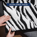 YIHOUSE 8×10 Ft Area Rugs, Black and White Modern Abstract Rug, Washable Plush Soft Zebra Print Carpet, Non-Slip Non-Shedding Rug for Grand Room, Bedroom, Dining Room, Nursery, Home Decor