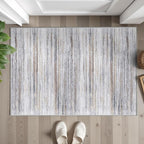 2x3 Small Washable Area Rug: Non-Slip Indoor Door Mat for Entrance Doorway Kitchen Bedroom Living Room - Abstract Farmhouse Throw Rug for Modern Home Decor Beige Grey