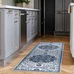 2x6 Area Rug,Boho Vintage Oriental Washable Rugs,Collapsible Area Rug for Bedroom, Entryway, Kitchen, Bathroom