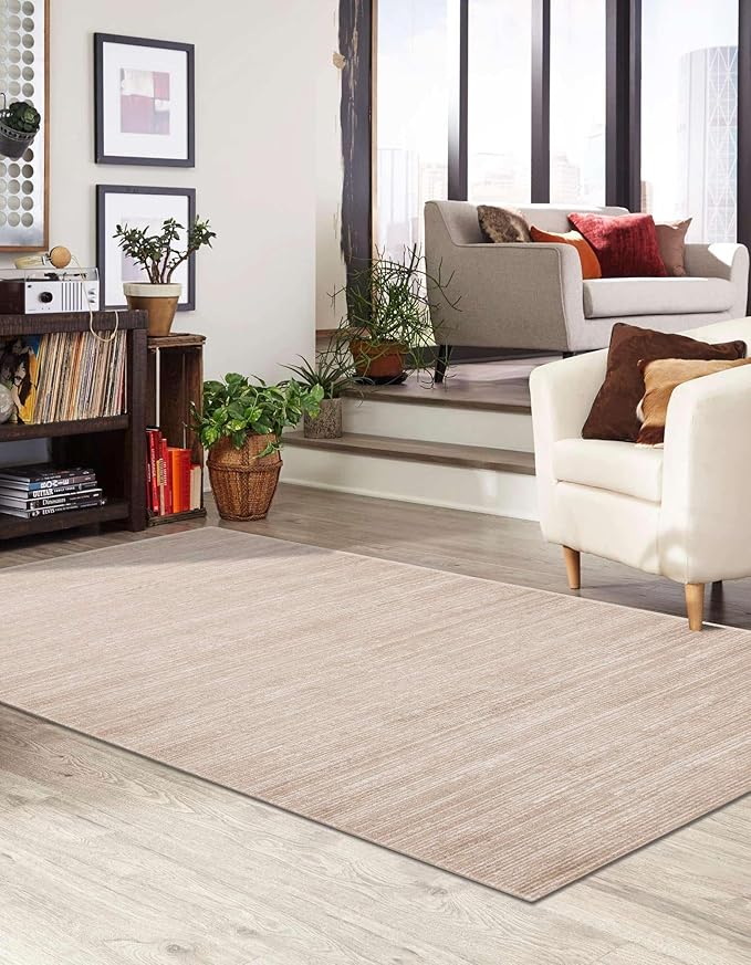 Unique Loom Finsbury Collection Area Rug - Kate (6' 1" x 9' Rectangle, Beige/ Ivory)