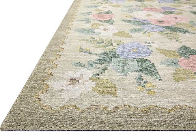 Loloi Rifle Paper Co. Rosa Collection RSA-02 Cream/Multi 8'-4" x 11'-6" Area Rug