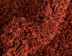 Unique Loom Solid Shag Collection Area Rug (3' 3" x 5' 3" Oval, Terracotta)