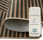 Lahome Modern Geometric Runner Rug, 2x8 Washable Rug Runners for Hallways Non Slip, Black Outdoor Carpet with Rubber Backing, Farmhouse Non Shedding Kitchen Mats for Floor Entryway