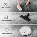 Zentavio Grey White Gradient Area Rugs for Living Room, Rugs for Bedroom 5x8 Fluffy Carpet Soft Shag Aesthetic Plush High Pile Gray Throw Rug for Nursery Kids Room Dorm