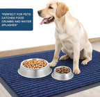 OLANLY Front Door Mat Indoor Outdoor Entrance, Waterproof Heavy Duty Doormat, Fade Resistant, Low Profile, Easy Clean Patio Porch Welcome Floor Mats for Entry, 47x23, Blue
