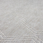 LUXE WEAVERS Modern Farmhouse Beige 8x10 Washable Area Rug, Anti-Slip Diamond Pattern Carpet