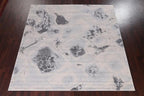 Abstract Transitional Turkish Oriental Area Rug 10x10 Square